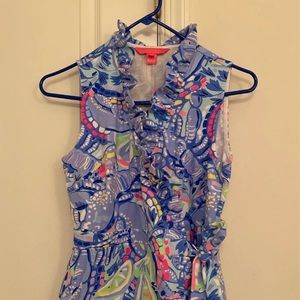 Lilly ruffle wrap dress